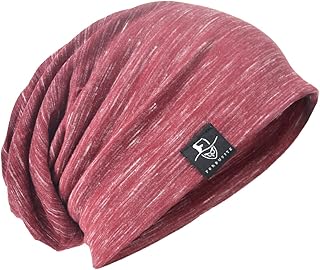 Jersey Cool Slouch Skull Beanie Cap Vintage Stripe Thin Summer Hat B079