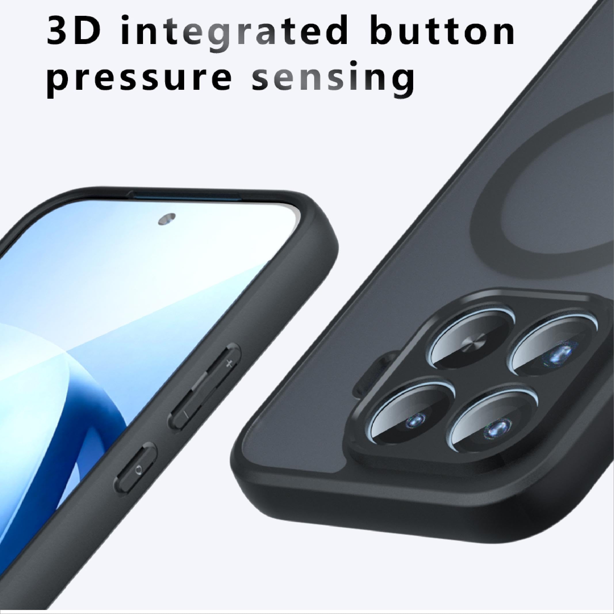Magnetische Beschermhoes Voor Xiaomi 17T Pro – Ultradun Polycarbonaat + Zachte Siliconen – Doorschijnend Mat – Krasbestendig – Ondersteunt Draadloos Opladen – Verhoogde Randen