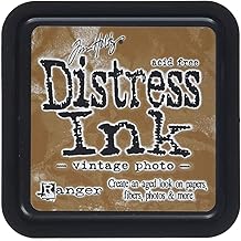 Ranger Tim Holtz DIS-19527 Distress Pad, Vintage Photo, Brown, 3 x 3 x 0.75