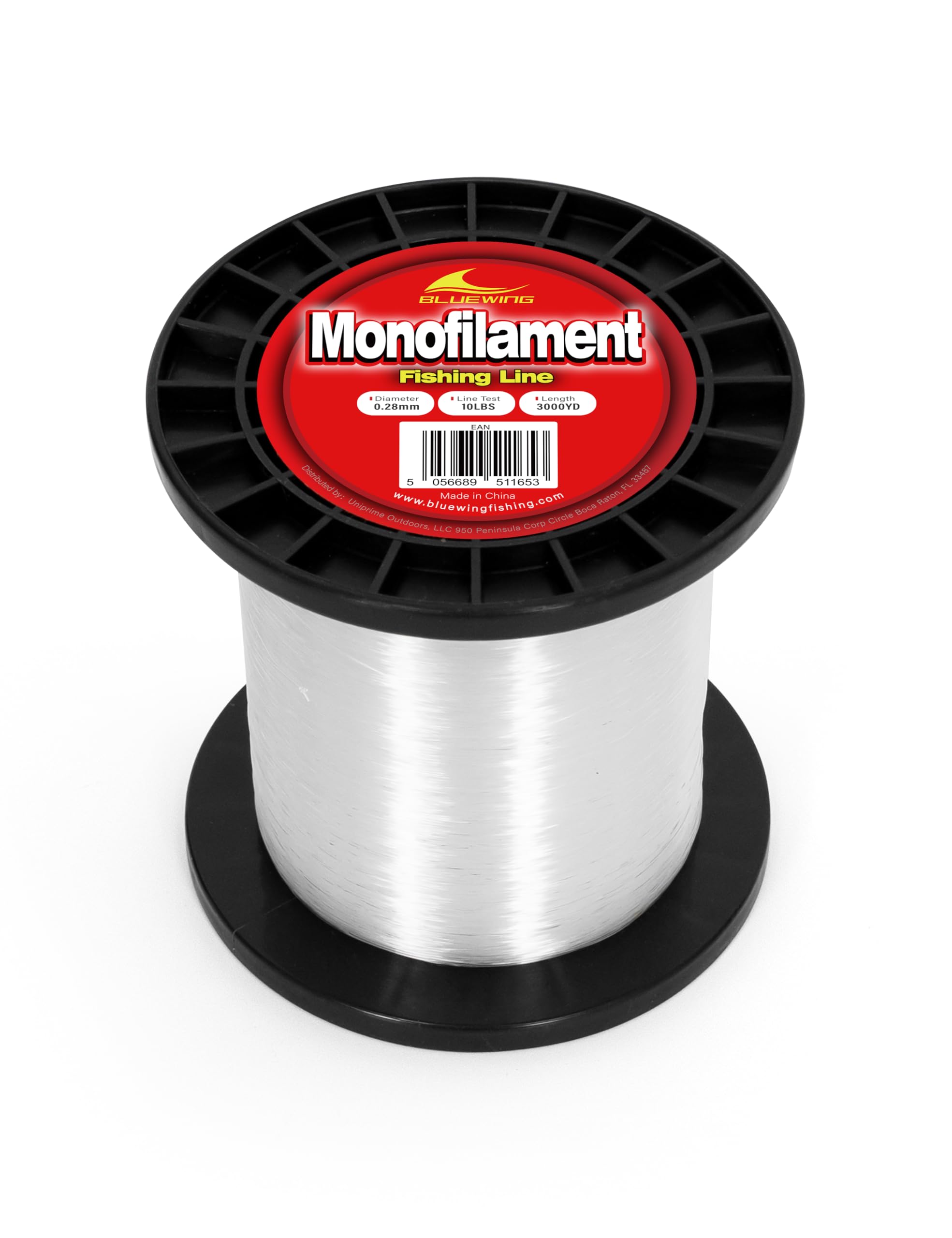 BLUEWING Monofilament Fishing Line Clear Mono Fish Wire Thin Diameter String 6-400 lbs, 50-3000 Yards