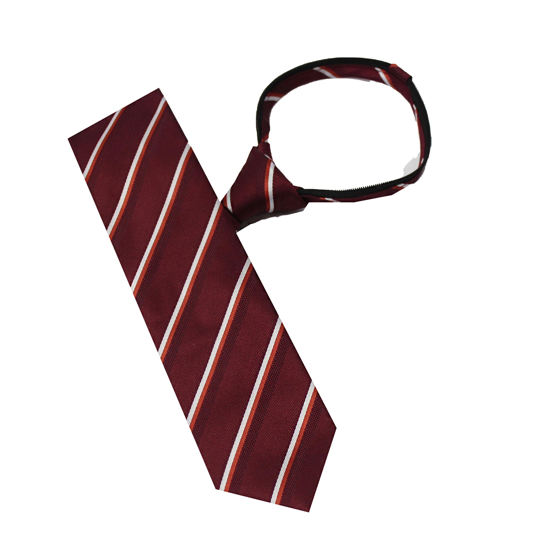 leonardi Men’s Formal Zipper tie | Handmade | Microfiber | Standard Size | Premium fabric | Superior Zip | Packaging - Folder | Colour - Red (Set of 1)-picture-29