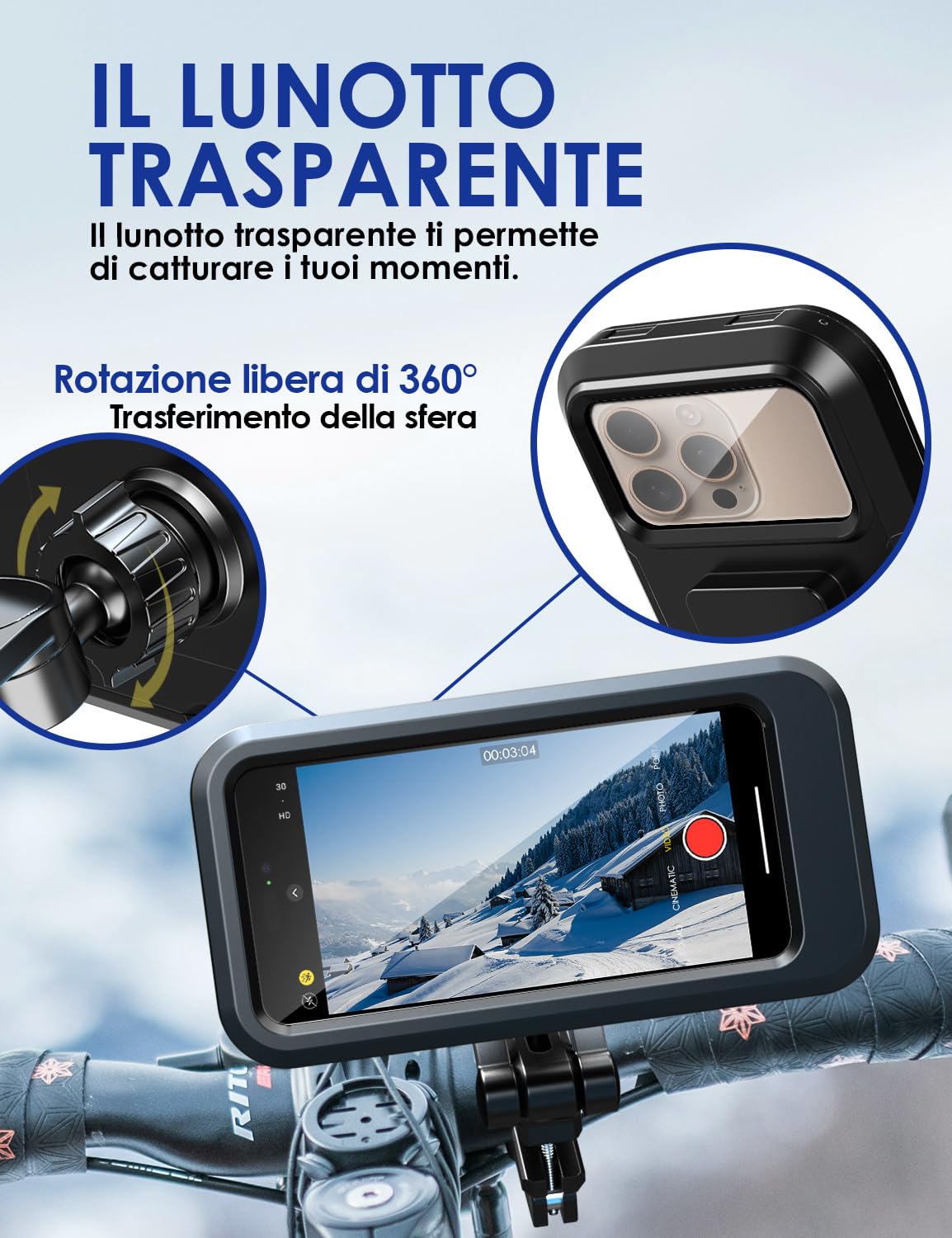 Porta Cellulare Per Moto Supporto Per Telefono Da Manubrio Universale Per Supporto Da Porta Cellulari Per Bicicletta