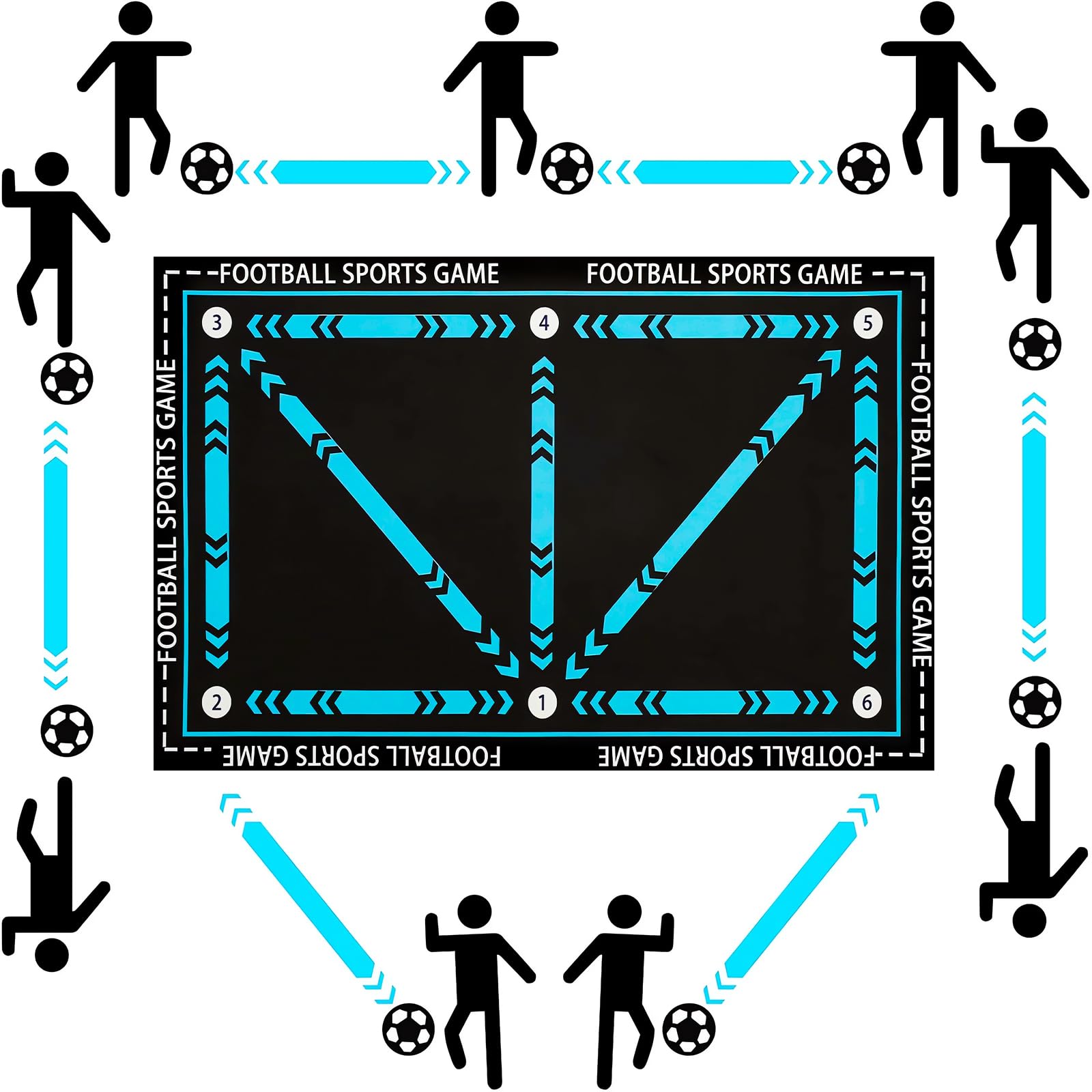 Tapis Foot Entrainement Antidérapant à Absorption Des Chocs Foot