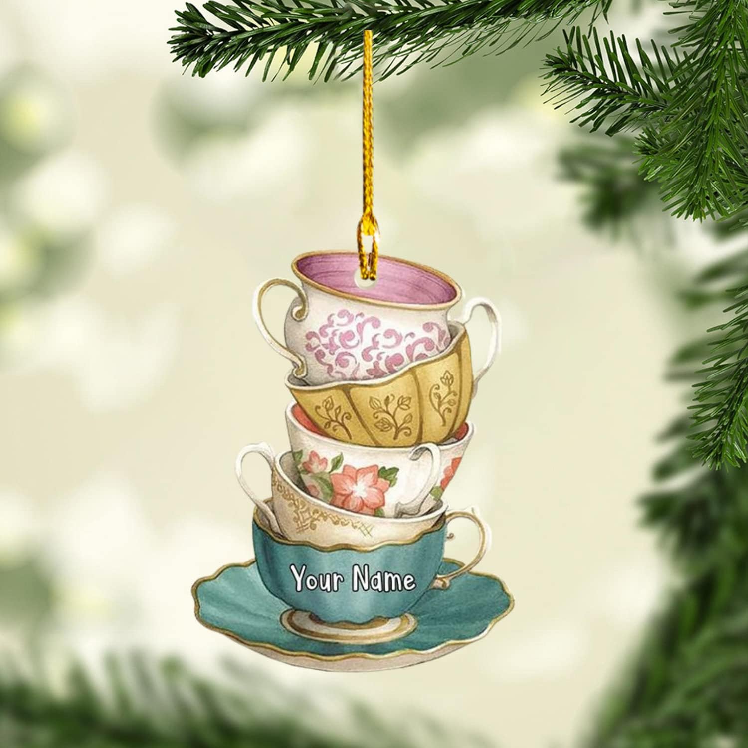 Piratify Personalized Name Baking Mixer Ornament for Xmas 2022, Baking Ornament