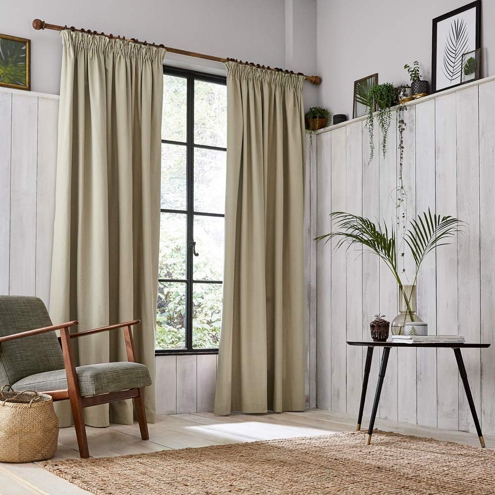 Clarissa HulseChroma Lined Curtains Natural, Cotton, 167 x 228 cm