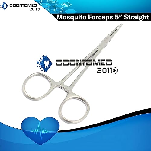 Miniatura 2 de OdontoMed2011 Pinzas de hemostato de acero inoxidable para mascotas, pinzas para el pelo, pinzas para el oído, tijeras para tirar, accesorios para