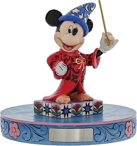 Miniatura 6 de Disney Traditions by Jim Shore Hechicero Mickey Personality Pose Stone Figurina 425 pulgadas