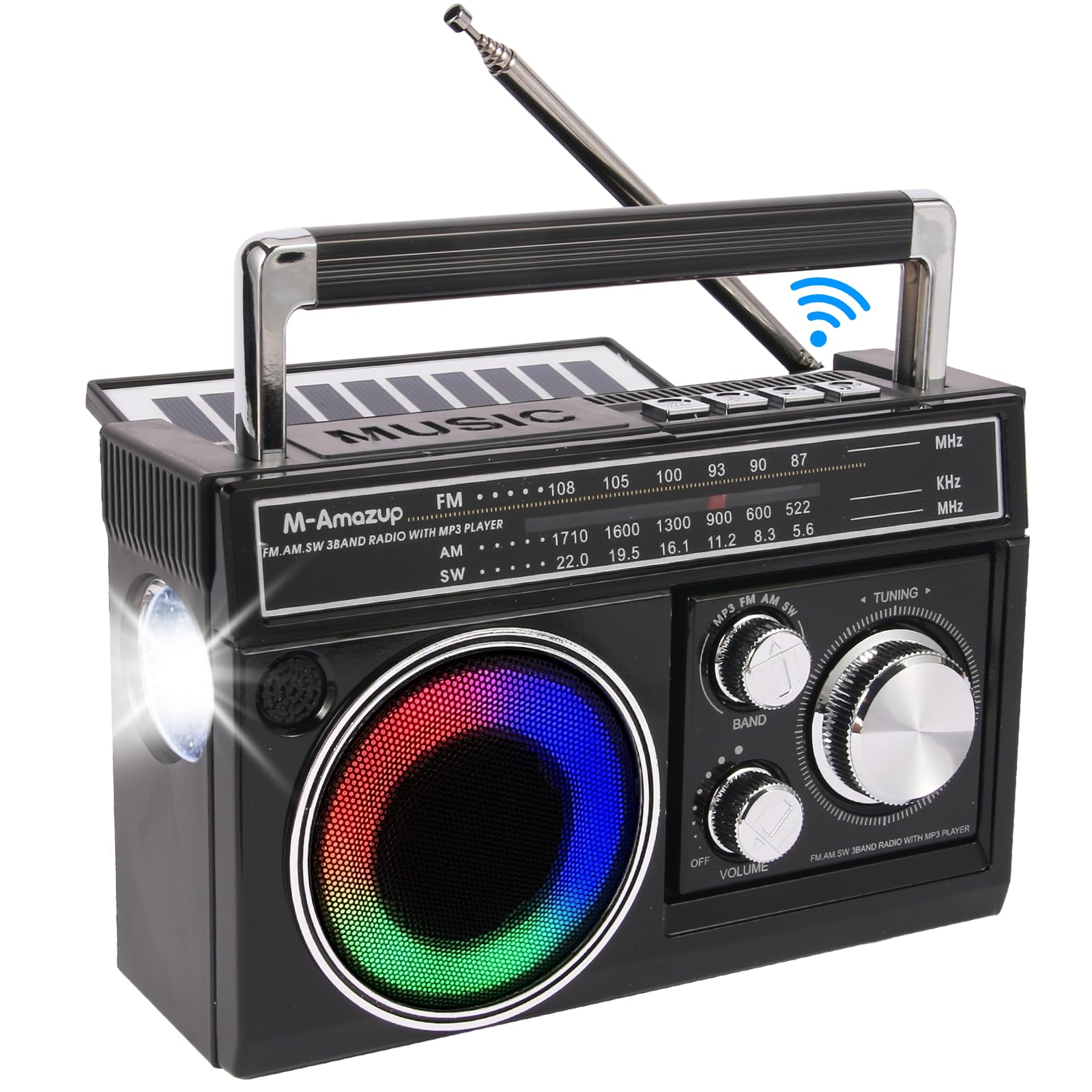 Amazon.com: M-Amazup Radios Portable AM FM, Retro Portable Radio
