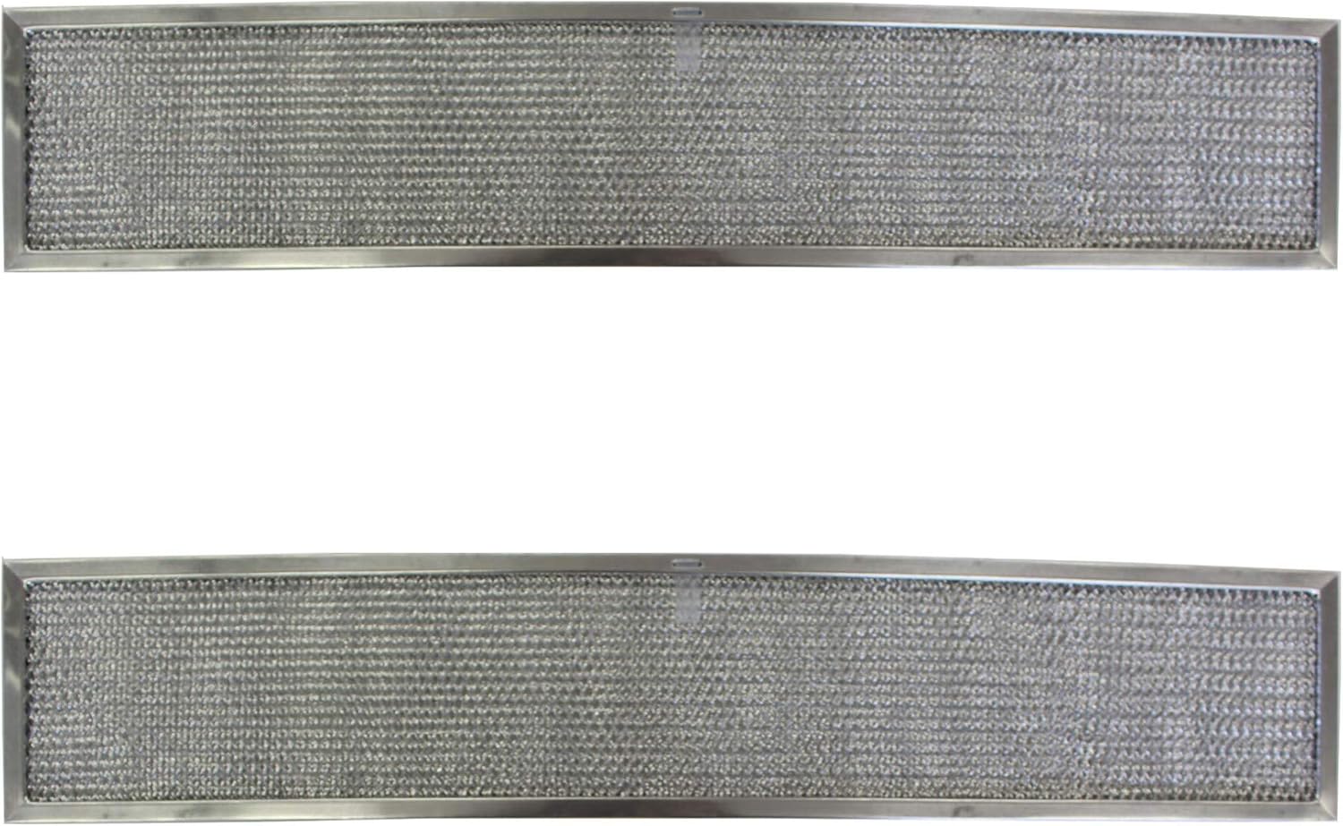 Replacement Aluminum Filters Compatible with Broan 99010246, Caloric 99010246,G-8640,RHF0504-5-3/8 x 28 x 3/8 (PT LS) (2-Pack)
