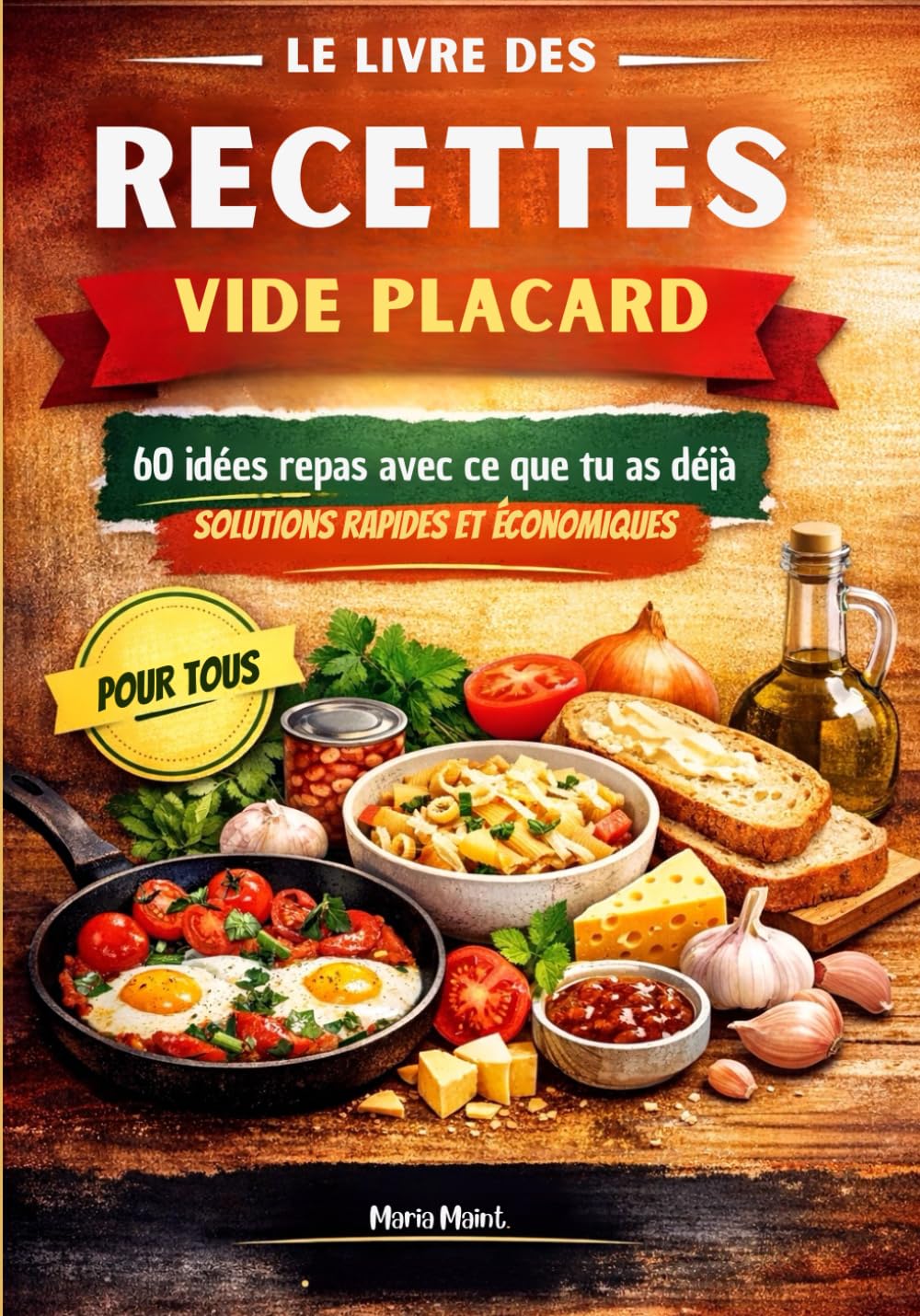 Le livre des recettes vide placard: 60 idées repas avec ce que tu as déjà : solutions rapides et économiques