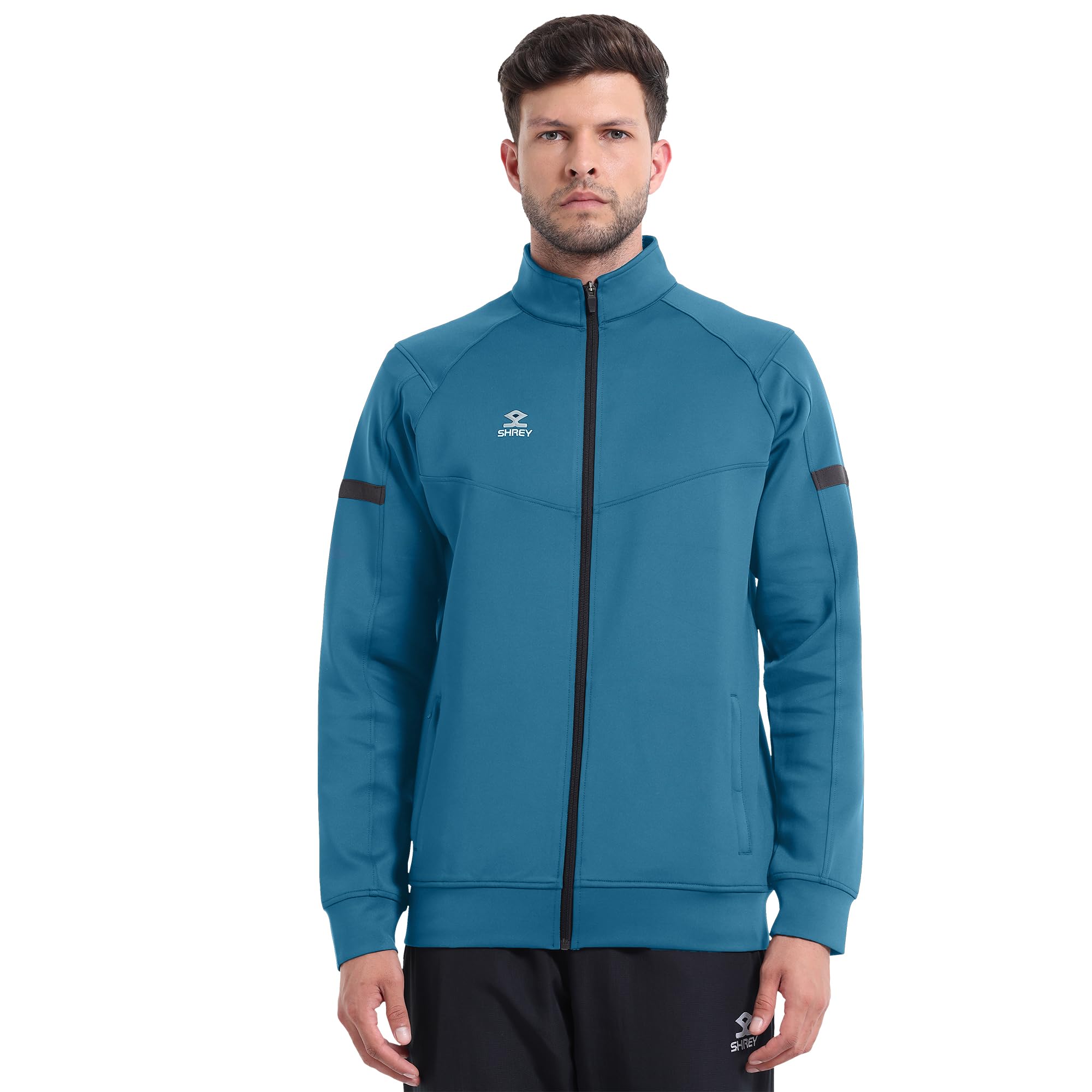 Sereno Full Zipper Men's Jacket Teal