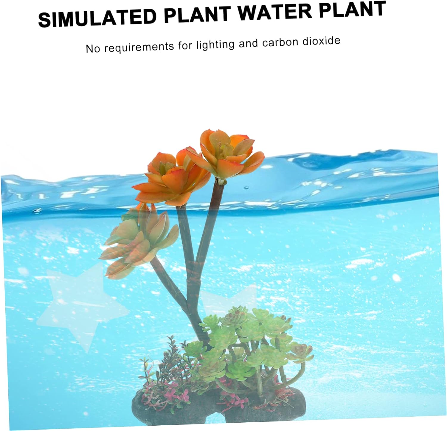 ULTECHNOVO Artificial Aquarium Plant Decor Simulation Plants for Fish Tank Water Resistant Plastic Landscape Decoration for Aquariums and Terrariums