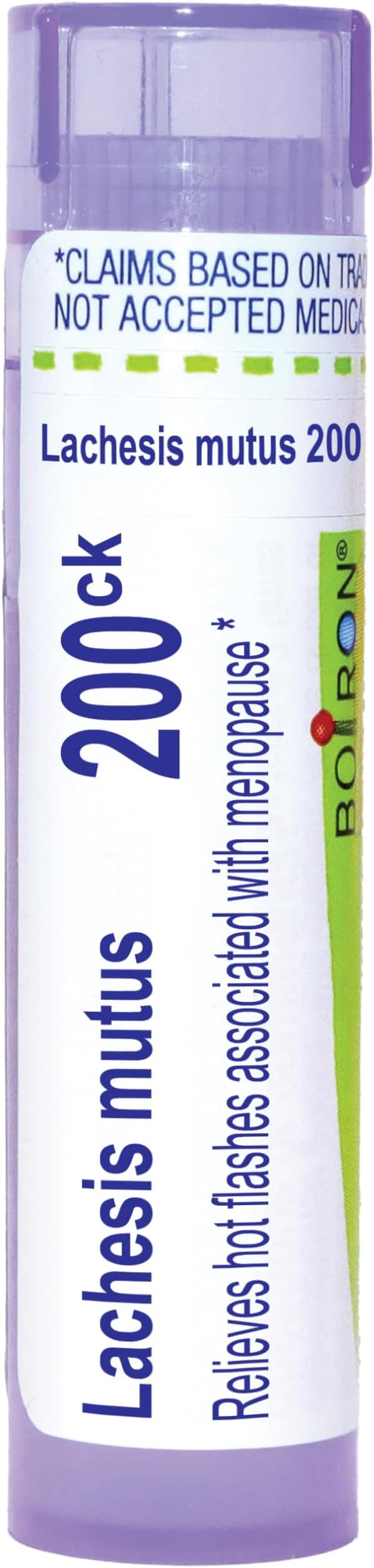 Boiron Lachesis Mutus 200Ck Homeopathic Medicine for Hot Flash - 80 Pellets