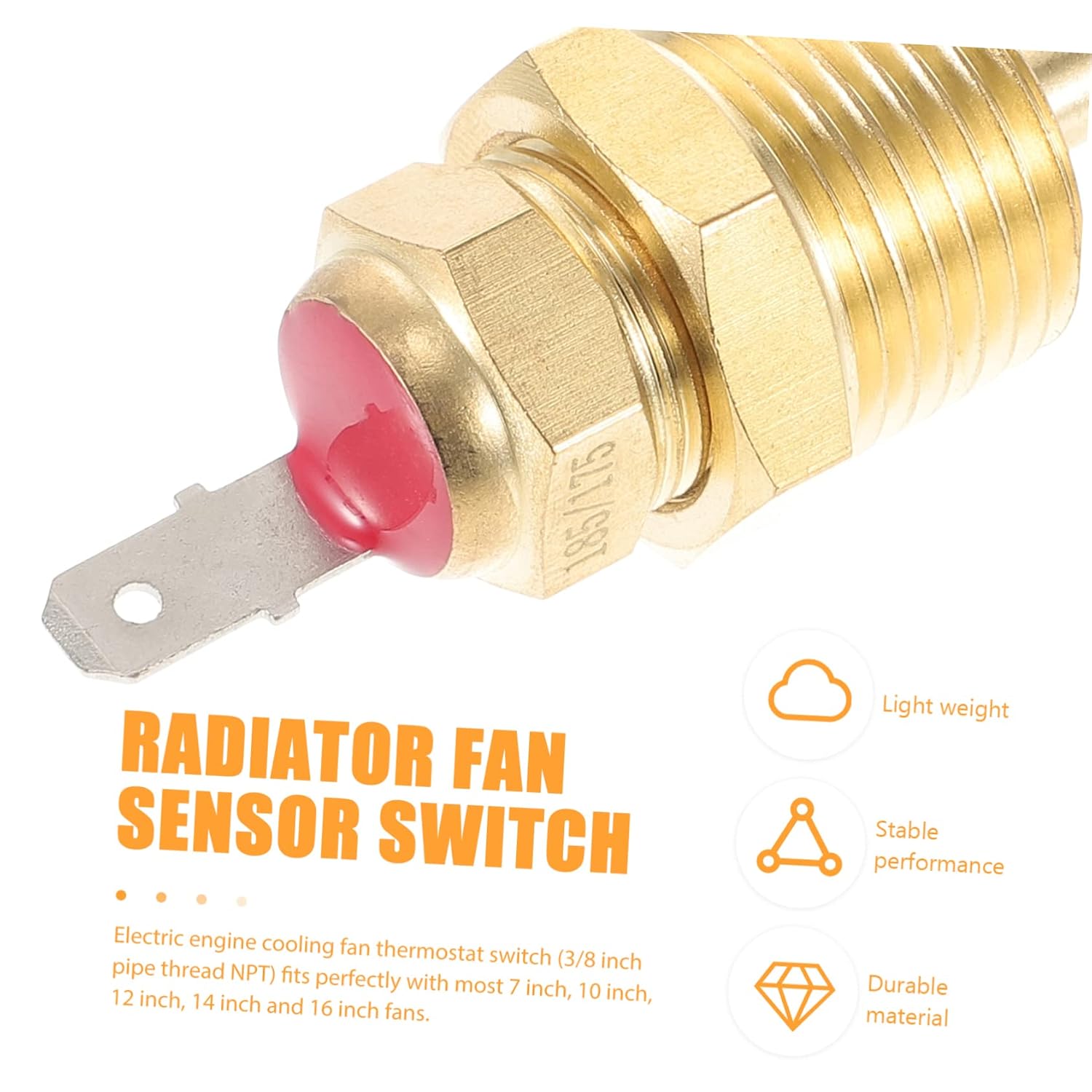 Car Accessories Temperature Sensor Switch 60a Electric Fan Thermostat Relay Kit Heat Thermostat Relay Kit