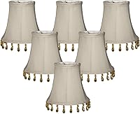 Vista 12 de Royal Designs, Inc. CS-312B-5BG-6 - Lámpara de araña con clip con cuentas, color beige, 3 x 5 x 4, paquete de 6