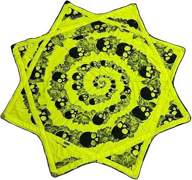 Mougee Star - Beast - A Very Big and Bad Flow Star 50" 3 lb. Spiral Skulls - UV Reflective