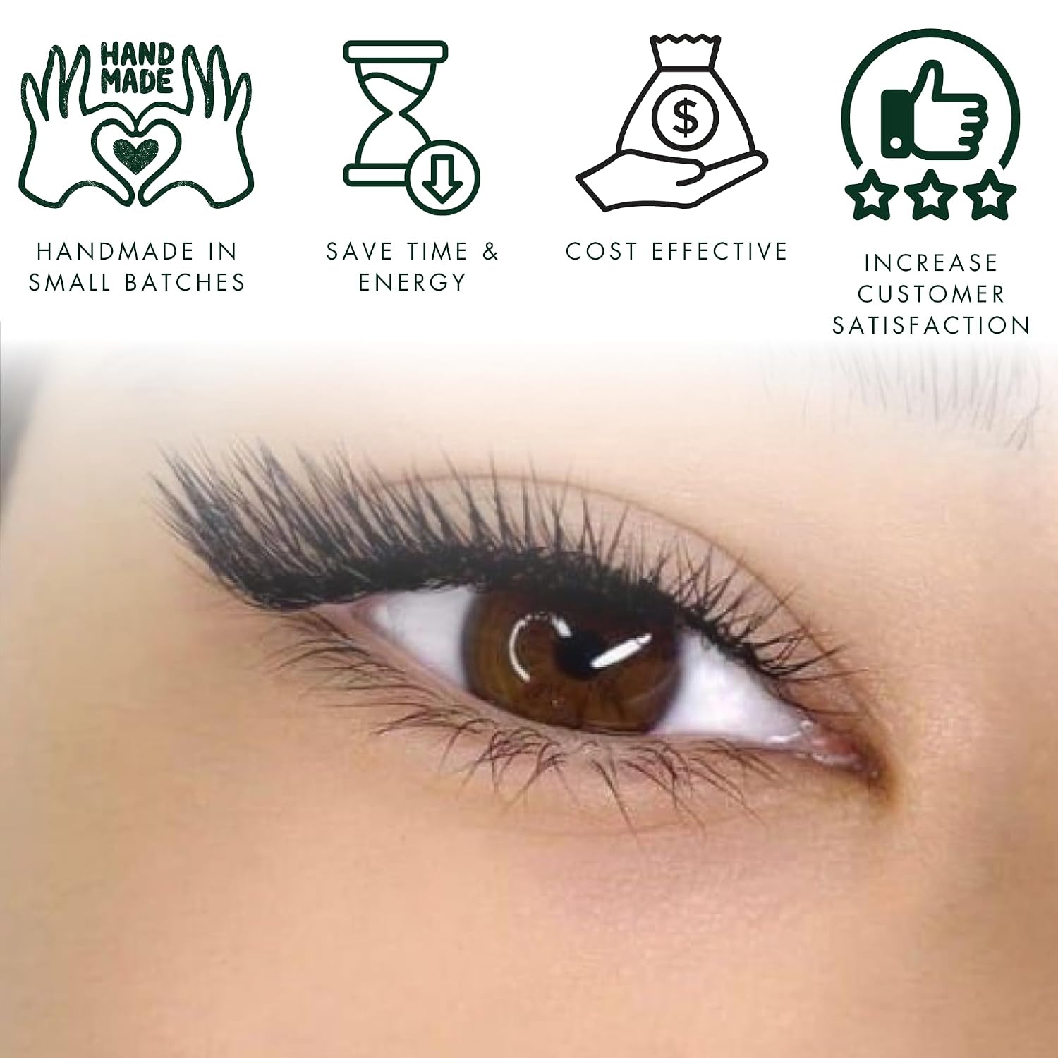 1200 Premade volume fans eyelash extension for professional lash artist | Mixed 8 Sizes-in-1 Box | Lengths from 9-16mm | C, CC, D, M, L curl 6D 0.07 (Premium XXL Box L+ Curl 9-16mm)