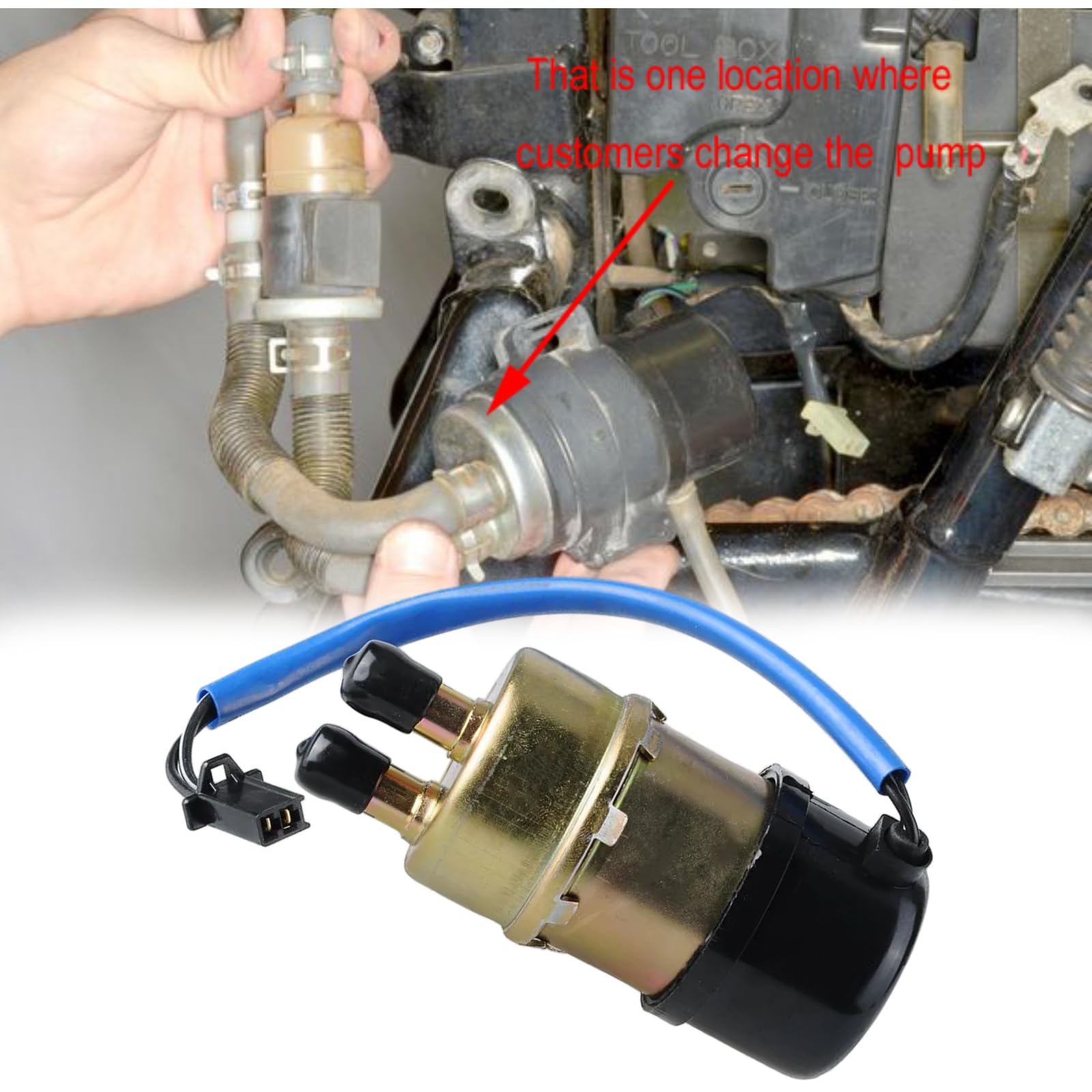 Twowinds - Bomba Moto Gasolina Compatible con Honda CBR 600 F, VT 600 C, NT650 VT 750C, VFR 750F, CBR 900RR - Bomba de Combustible