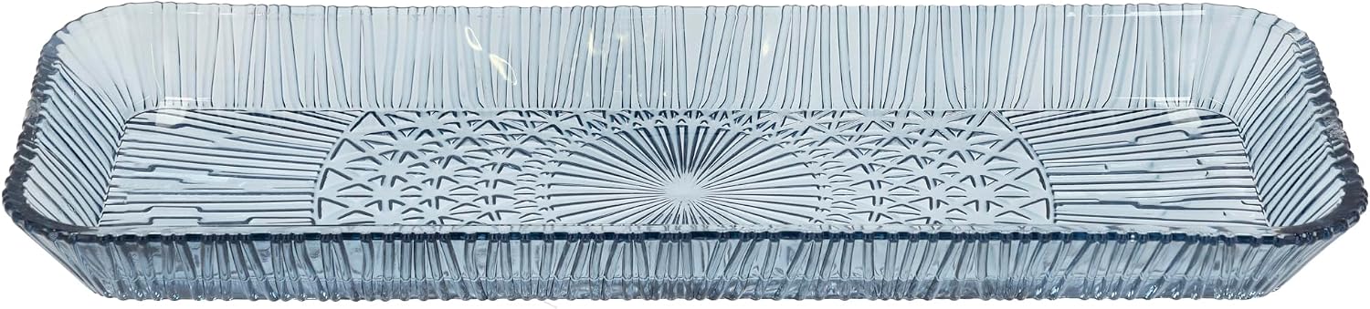BITZ Bıtz Kusintha Servis Tabağı Dikdörtgen Mavi 38 X 14 X 3 Cm