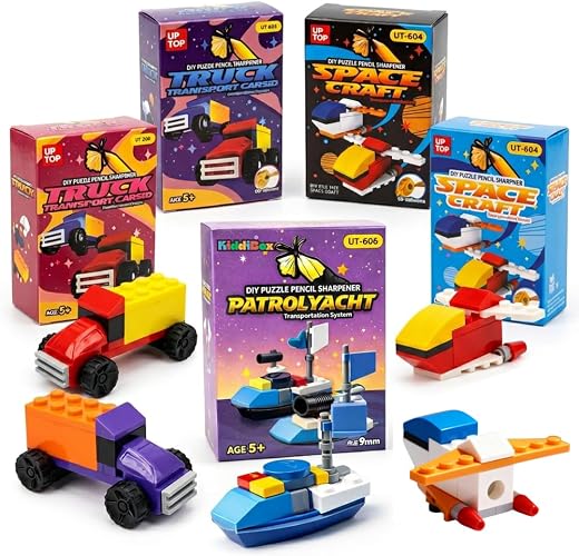 Sharpeners Set for Kids Bulk Return Gifts | Birthday Party Favors, School Reward Gifts, Kanjak Stationery Gift Set for Boy...