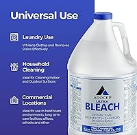 Vista 2 de (6 Gallons) Ultra Germicidal Liquid Bleach - For Laundry, Disinfecting, Sanitizing, Deodorizing, Mold & Mildew Stain Remover - 1 Gallon Jugs
