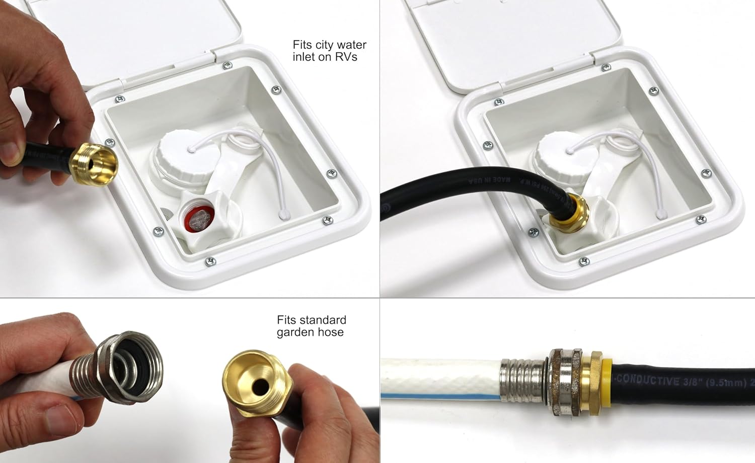Vibrant Yard Co. LLC Winterize RV, Motorhome, Boat, Camper, and Travel Trailer: Air Compressor Quick-Connect Plug to Male Garden Hose Faucet Blow Out Adapter with Valve, 13" Long