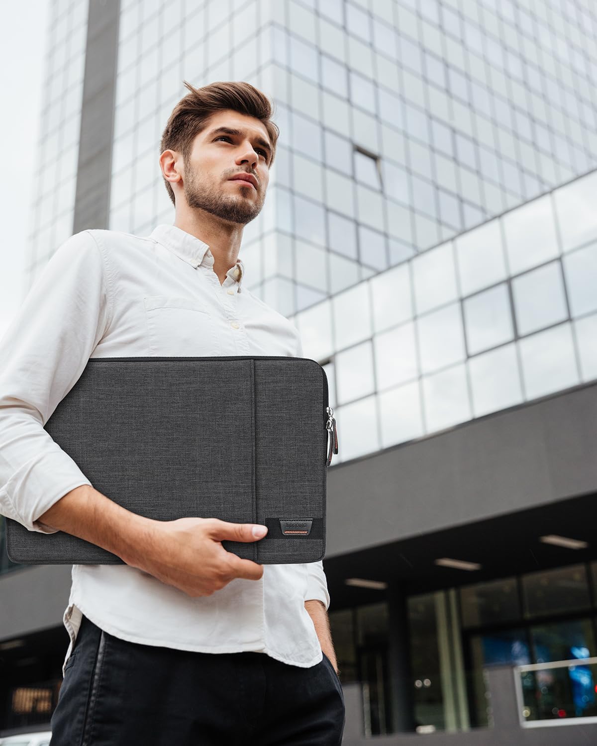 Portable Monitor Case 16.1 Inch,Protective Padded Sleeve Compatible with Arzora Uperfect AOC KYY 15.6-16.1" Portable Monitor,Travel Bag with 2 Accessory Pocket,Size-15.7"x10.2",Black - Image 6