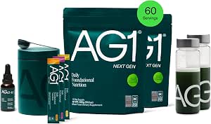 AG1 Next Gen Greens Powder Superfood, Multivitamin & Probiotic, Family Kit