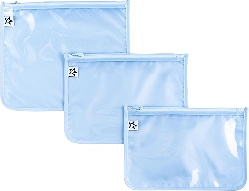 Tiny Twinkle Diaper Bag Organizing Pouches  Mess-Proof Clear Front Travel Organizer Bags  TSA Approved Toiletry Bag Set for Baby and Mom Essentials