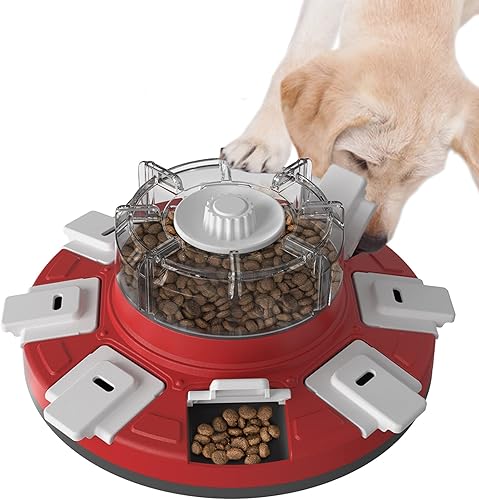 Rompecabezas de alimentación lenta para perros, dispensador de alimentos para perros, alimentador lento, juguetes interactivos de enriquecimiento