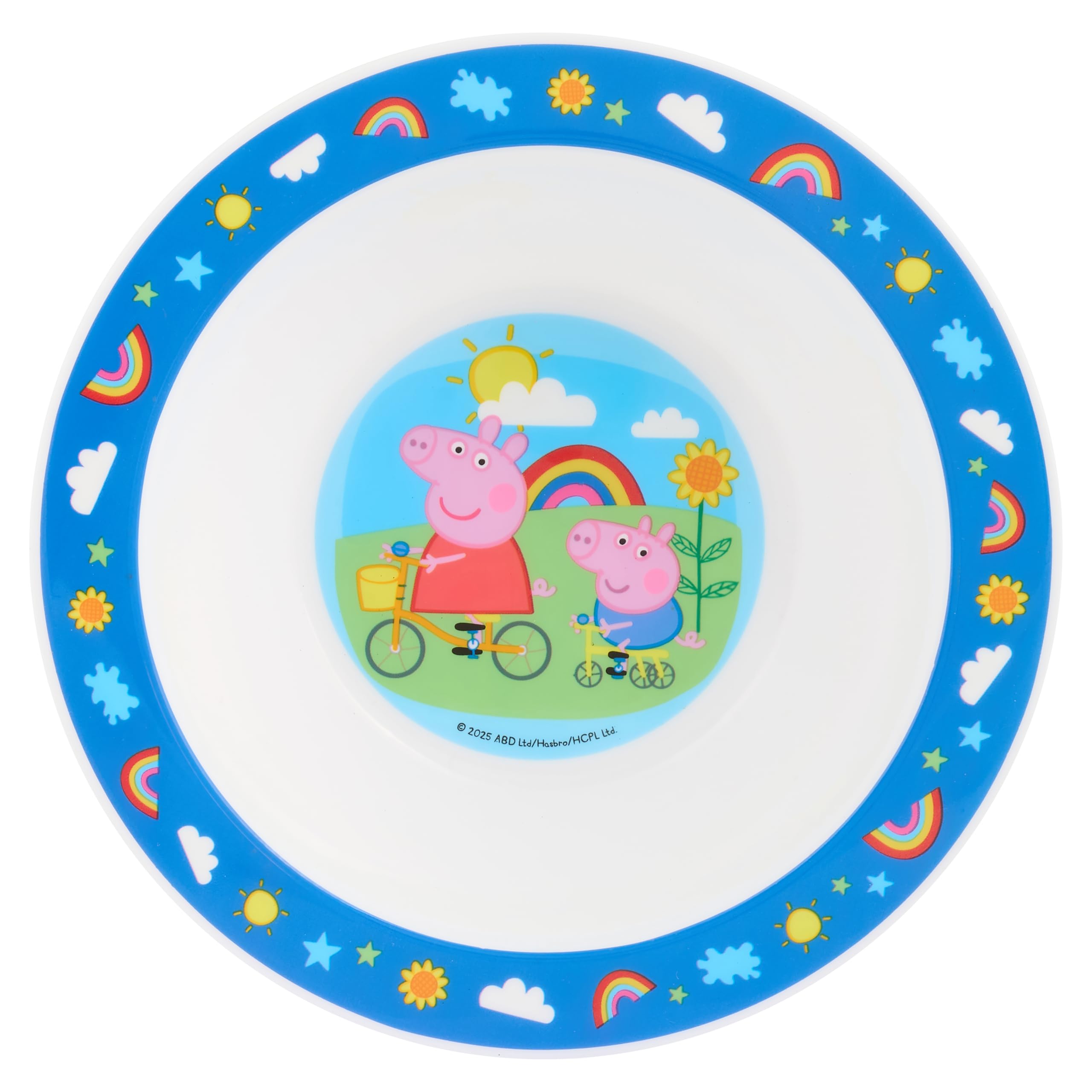 Peppa Pig Hooray Assiette divisée en 3 sections pour enfants