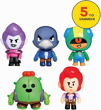 Brawl Stars Leon Action Figure 4.5 Inch Collectible Toy Figure P.M.I. Ofically Licensed Toys Supercell Gift for Video Players Joint Figure