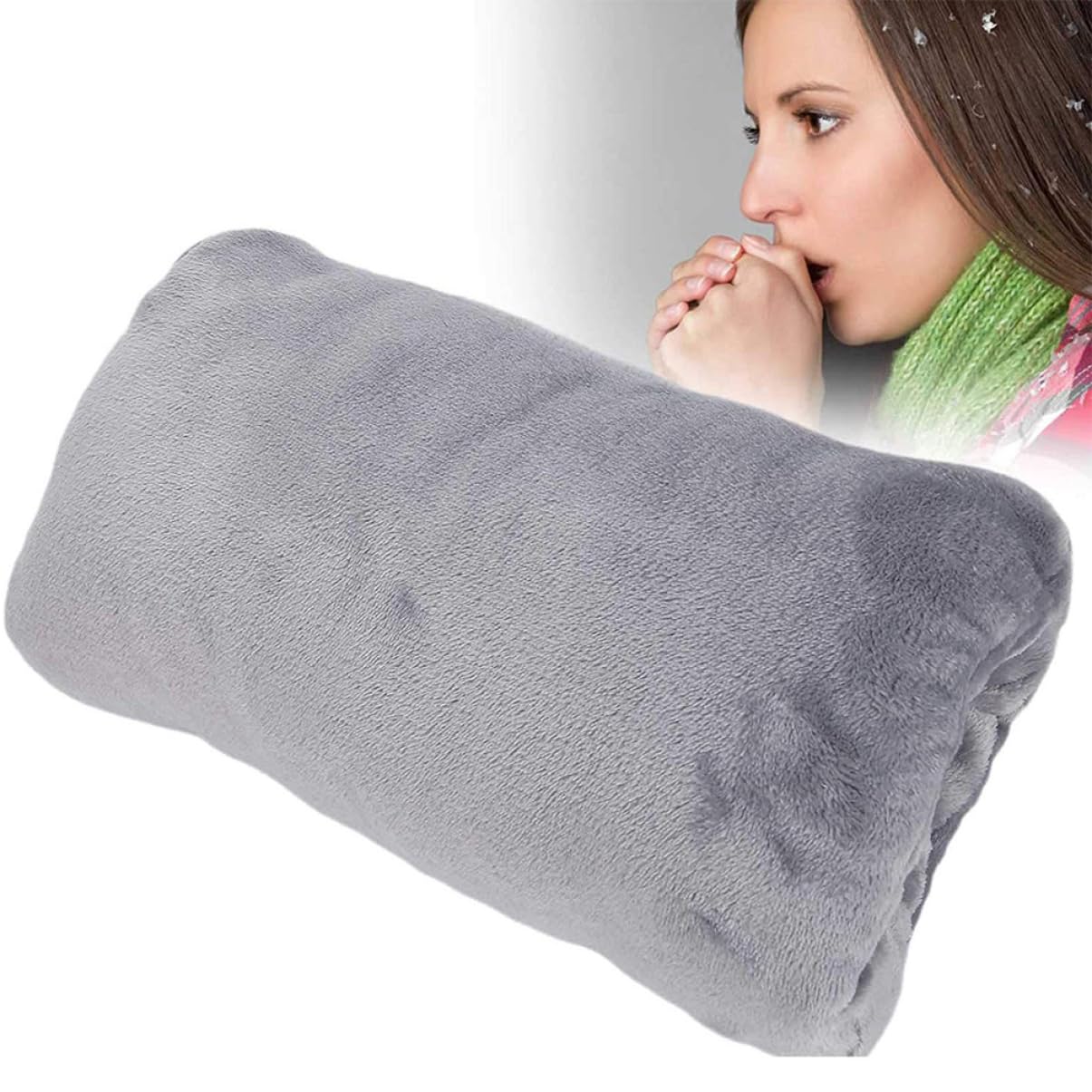 Happyyami Calentador De Manos Calentado Dispensador Calentador De Batería Almohadilla Térmica Sin Cable Criba Vibradora Calentadores Piscina Más Cálido Mini Light Grey Franela