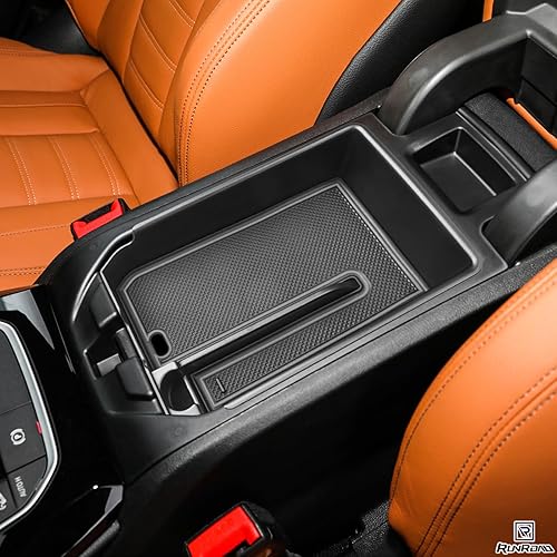Miniatura 7 de RUNROAD Bandeja organizadora de consola central compatible con BMW X3 G01 2018-2024 y para accesorios BMW X4 G02 2019-2025, inserción de caja de