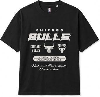 Outerstuff Chicago Bulls Official NBA Men's Graphic T-Shirt Black