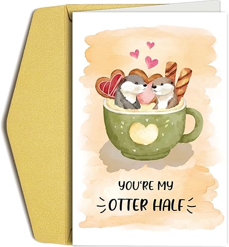 Miniatura 8 de Oamiolek Tarjeta de San Valentín para él y ella, tarjeta romántica del día de San Valentín para novio, novia, marido, esposa, tarjeta de aniversario