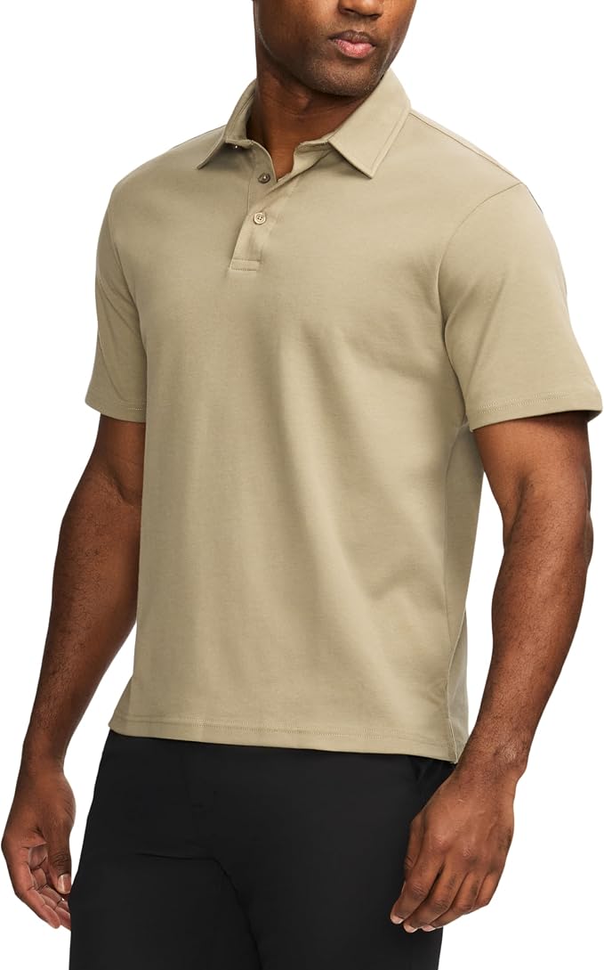 Polo clásico de algodón para hombre manga corta miniatura 2