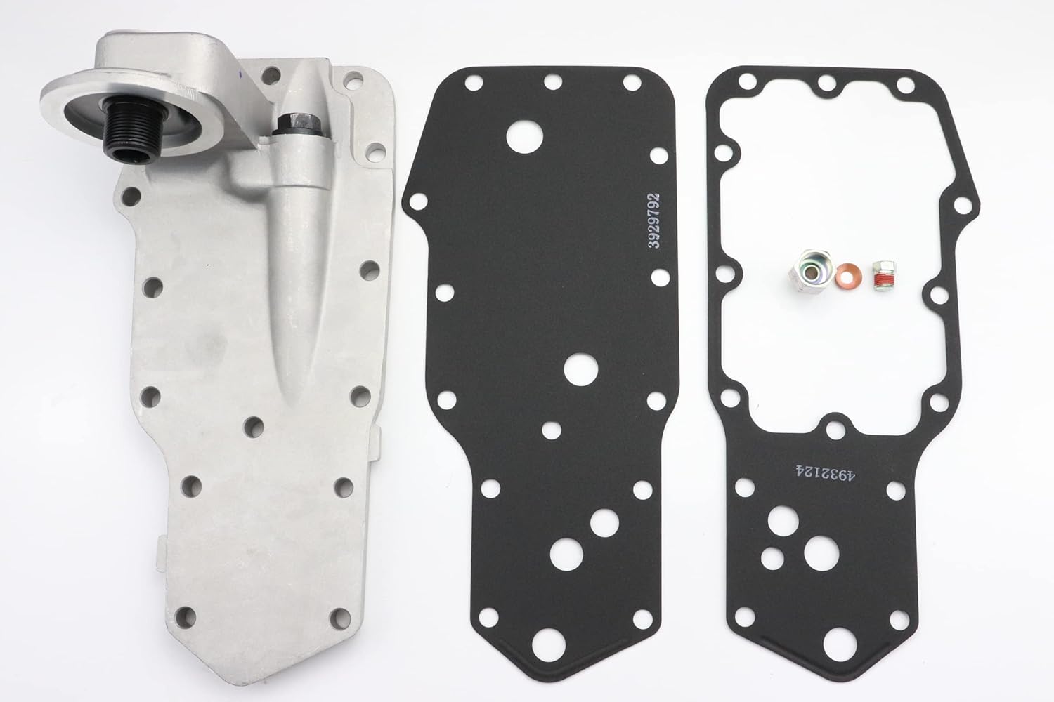 PB OEM Oil Filter Support Head Cooler Cover with Gaskets Compatible For Dodge 5.9L Cummins 12 89-98