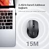 UGREEN Laptop Wireless Mouse Ergonomic Quiet Click USB Mouse, Precision Tracking Computer Mouse, Delay-Free Sensitive 18 Month Battery Life, 4000 DPI Adjustable