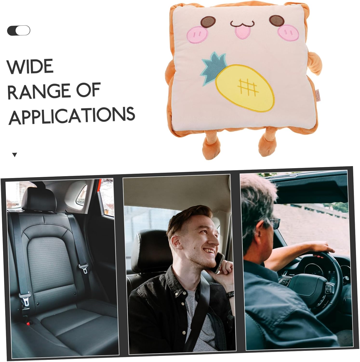 Luxshiny 1.5m Bread Plush Pillow Food Plush Toy Sofa Pillow Car Cushion Travel Blanket Ergonomic Lumbar Support Home Decor Item