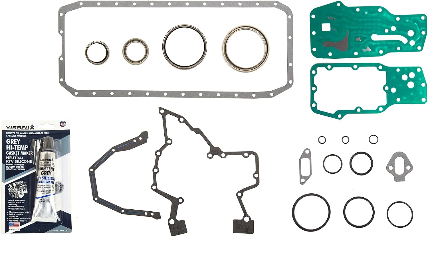 DG-8614975796 Lower Conversion Gasket Set Compatible With/Replacement For 07-13 Dodge Ram 2500 3500 Turbo Diesel 6.7L OHV