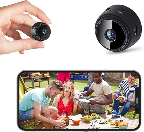 Cámara oculta WiFi, cámara inalámbrica para niñera, cámaras espías, cámara de visión nocturna HD 1080P, cámara de vigilancia con detección de