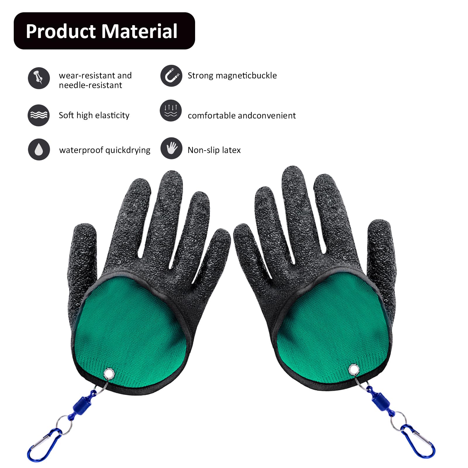 IUSOT 1 Pair Fishing Gloves - Image 3