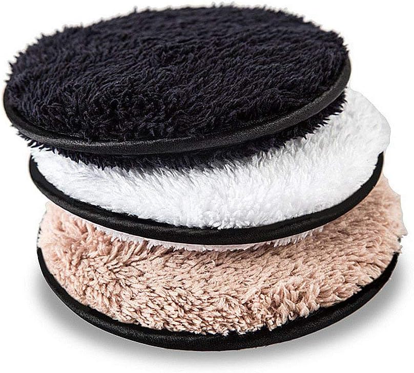 Reusable Makeup Remover Pads, Premium Microfiber Cloth, Removes Makeup with Just Water for Face, Oil Free, Chemical Free, Hypoallergenic 3 Pack