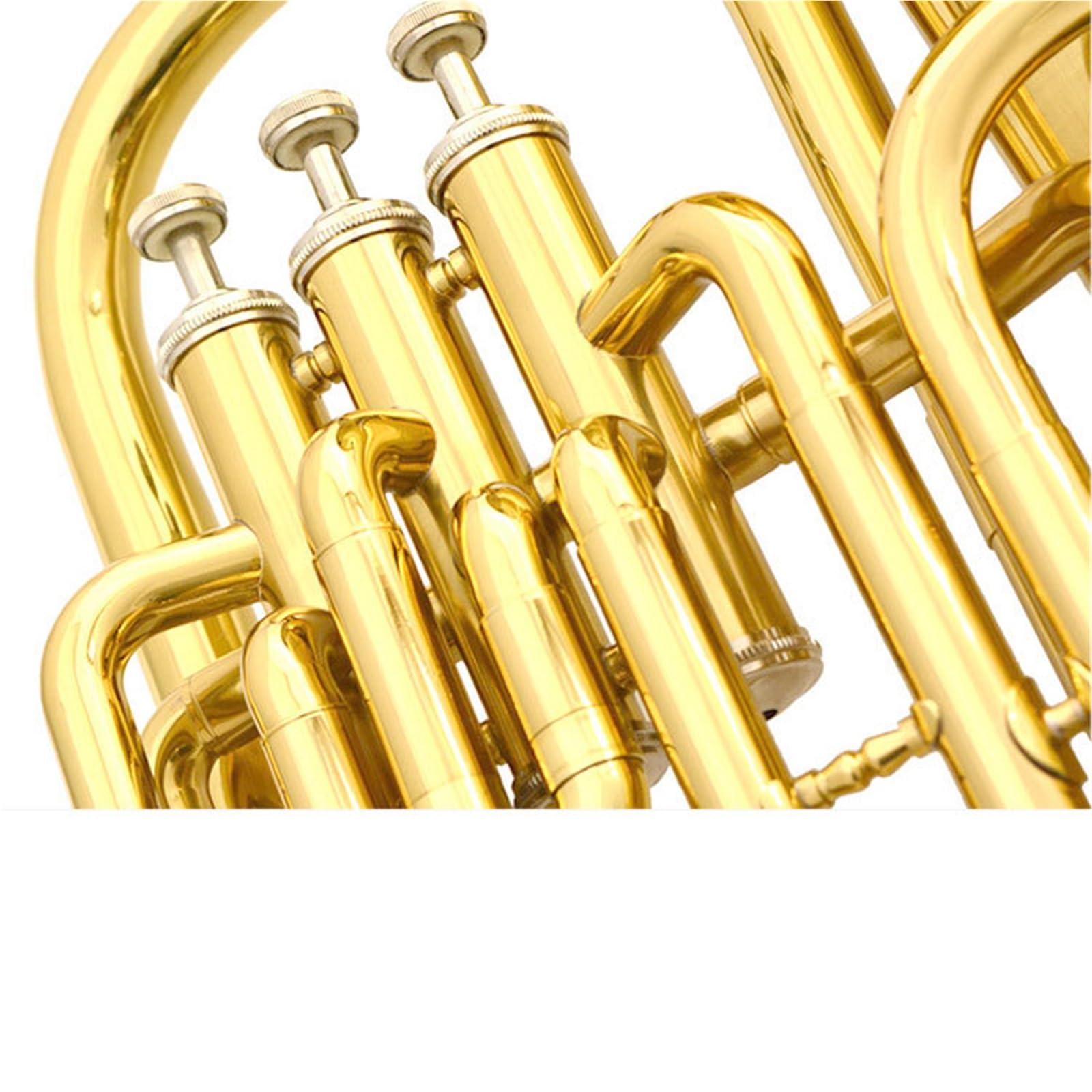 Eufonium Instrumenty Muzyczne Trzy Przyciski Euphonium Bb Tone Lakier Złoty Początkujący Profesjonalne Wykonanie Trwałe