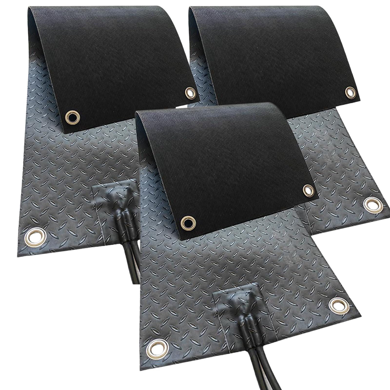 Tapis Chauffants pour Faire Fondre La Neige Et La Glace, Tapis De Fonte De Neige Chauffant AntidéRapant, pour Faire Fondre La Neige sur Les AlléEs A-3pieces