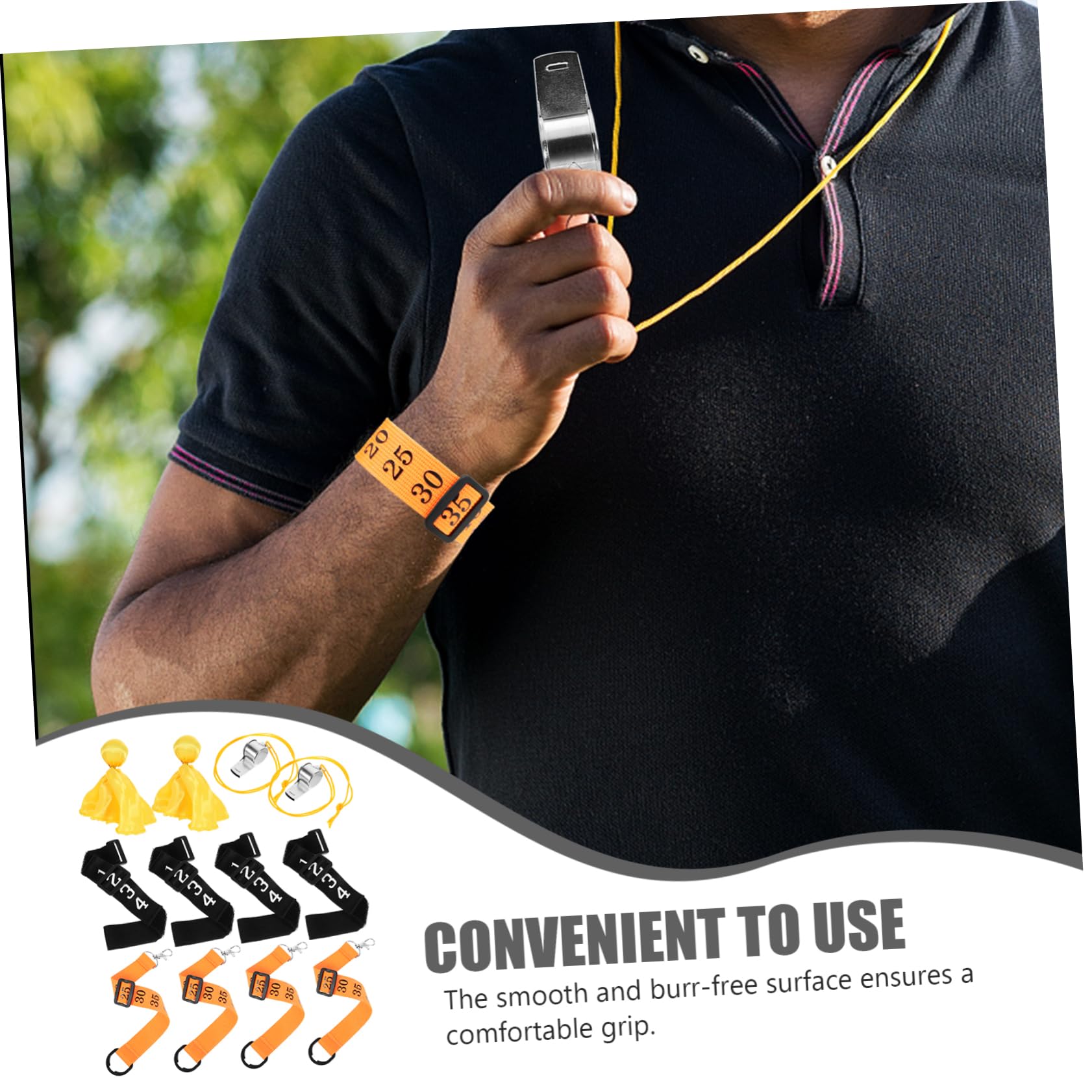 UPKOCH Clip de chaîne d'arbitre kit d'arbitre de Football Remplacement Trucs de Football Trousse Clips de chaîne Officielles des arbitres Clip de chaîne de Football Plastique