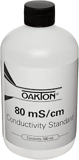 Oakton WD-00653-32 Conductivity Standard Calibration Solution, 80mS, 1 Pint Bottle