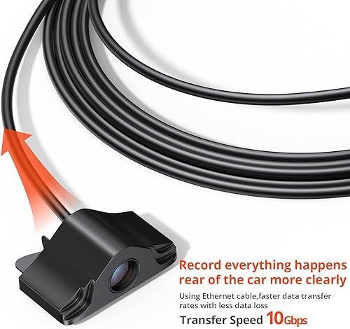 Miniatura 5 de Kingslim D6 Actualización de 3 canales 4K+2K+1080P Cámara de tablero frontal, trasera e interior