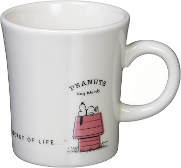 Peanuts 604140 Snoopy Keyword House Mug, 3.3 inches 8.5 cm, White